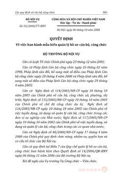 Các quy định về cán bộ công chức phục vụ công tác thanh tra ngành nội vụ (Phần 2)