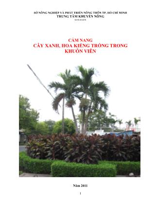 Cẩm nang Cây xanh, hoa kiểng trồng trong khuôn viên