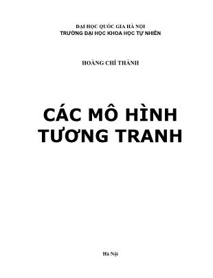 Giáo trình Các mô hình tương tranh