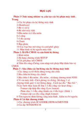 Giáo trình Cấu tạo máy tính