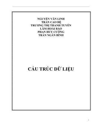 Giáo trình Cấu trúc dữ liệu (Mới)