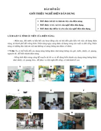 Giáo trình dạy nghề Điện dân dụng