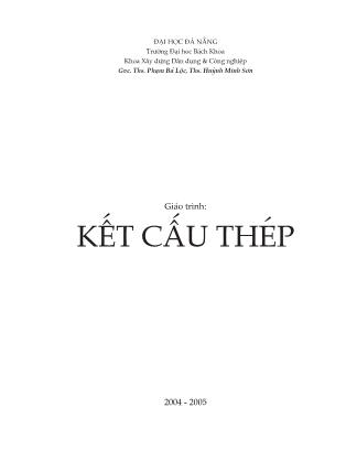 Giáo trình Kết cấu thép - Phạm Bá Lộc