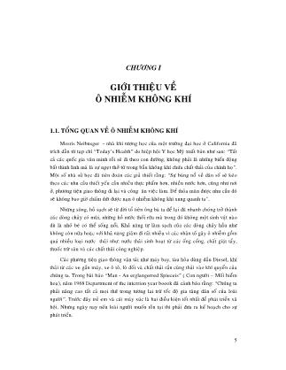 Giáo trình Ô nhiễm không khí và tiếng ồn (Phần 1)