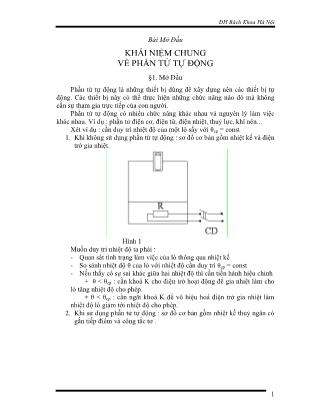 Giáo trình Phần tử tự động (Phần 1)