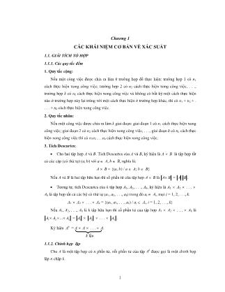Giáo trình Xác suất thống kê (Bản đẹp)