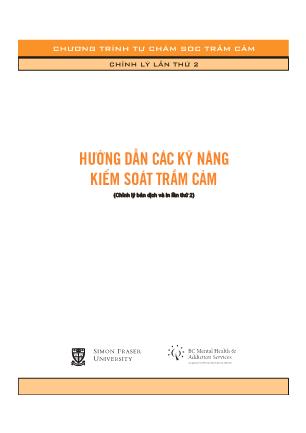 Hướng dẫn các kỹ năng kiểm soát trầm cảm