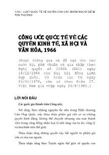 Luật quốc tế về quyền của các nhóm người dễ bị tổn thương (Phần 2)