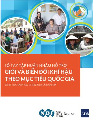 Sổ tay tập huấn nhằm hỗ trợ giới và biến đổi khí hậu theo mục tiêu quốc gia
