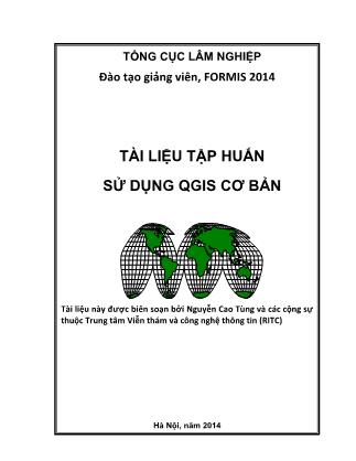 Tài liệu tập huấn sử dụng QGIS cơ bản