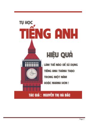 Tự học Tiếng Anh hiệu quả